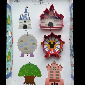 Two Sold Out Disney Disneyland Cookie Cutters Castle + Pal-A-Round